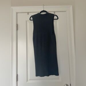 Free People Mock Sweater Mini Dress in Black (US M)